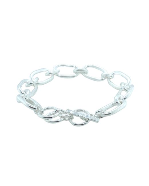 GEM BAZAAR Blue Double Link Chain Bracelet