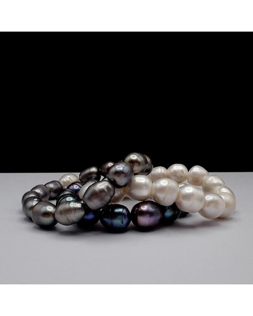 Tory Long Metallic Lulu Freshwater Pearl Bracelet