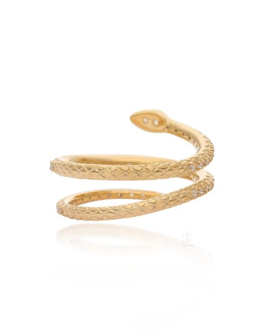 The Jewelz White Serpent Muse Ring