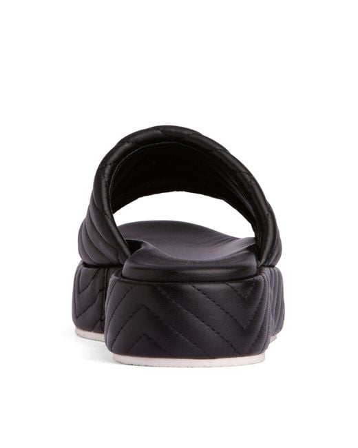 Beautiisoles by Robyn Shreiber Made in Italy Black Deedee Leather Platform & Wedge Comfortable Espadrille Work Beach Pool Slide Sandal