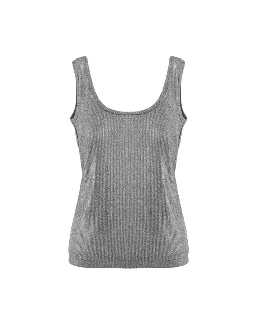 Silvia Serban Gray Reversible Jersey Top