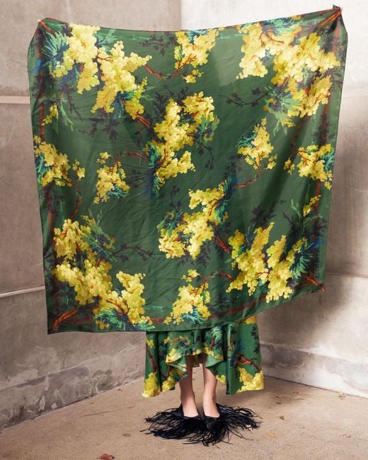Klements Green Illuminated Acacia Giant Scarf