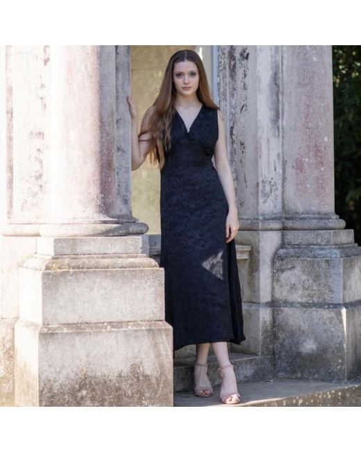 NUMBAT Black Ada Silk Jacquard Dress