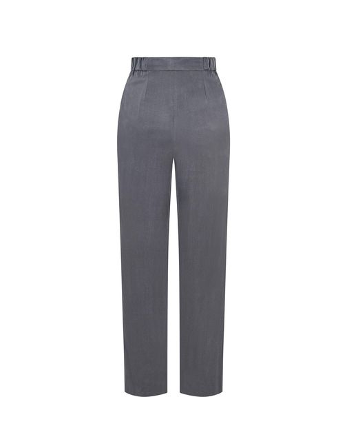 Femponiq Gray Viscose & Cupro Blend Pants