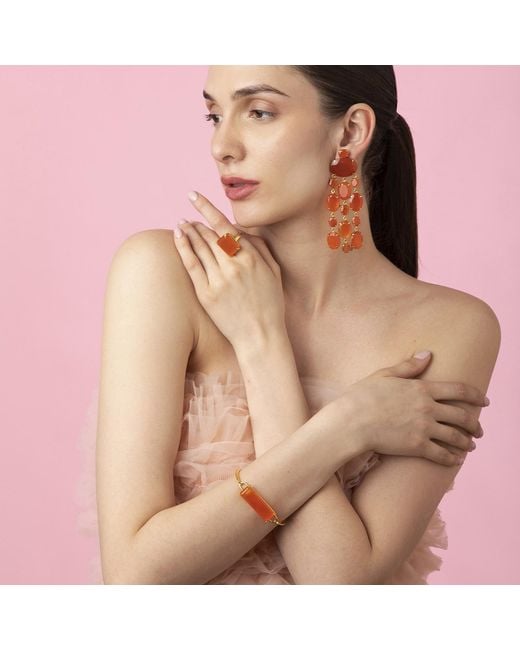 Bounkit Red Marysol Earrings