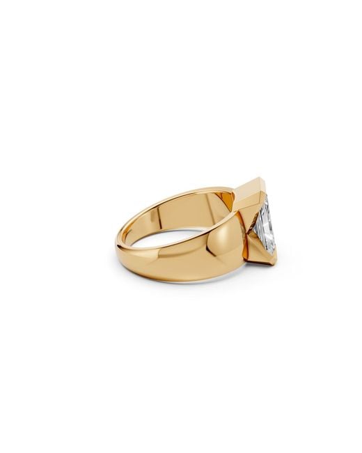 Aya Fine Jewelry Metallic Radiant Cut Lab Grown Diamond Solitaire Ring