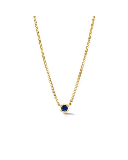 Dower & Hall Metallic Sapphire Round Dewdrop Pendant