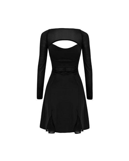 OW Collection Black Serenity Corset Mini Dress