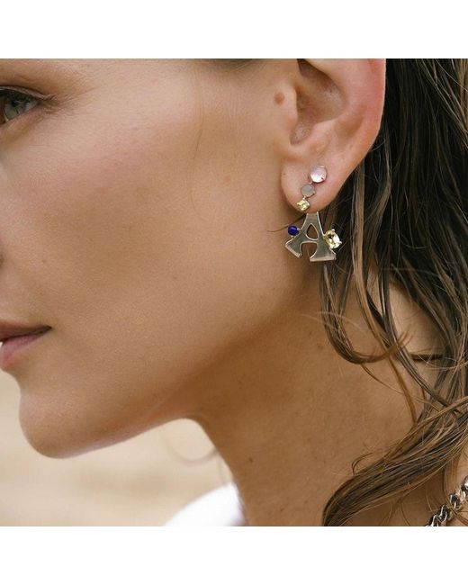 Onia Metallic Amare Letter Charm