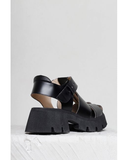Mafalda Black Aurora Chunky Sole Sandals