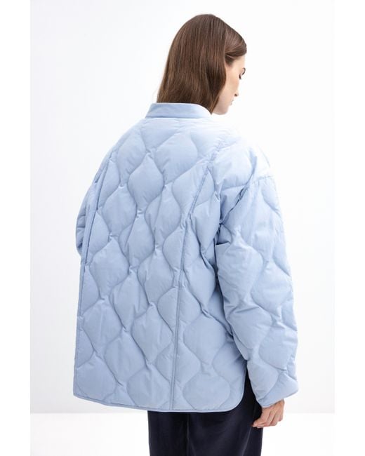 InAvati Blue Oversized Sky Down Jacket
