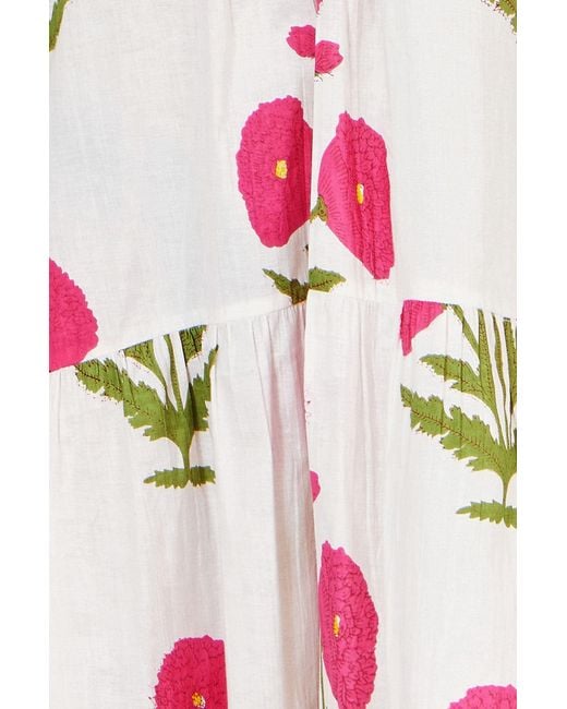 Yumi' Pink Cotton Floral Tunic