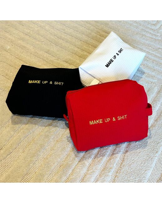 Lilly Loves Embroidered Make Up & Shit Make Up Bag