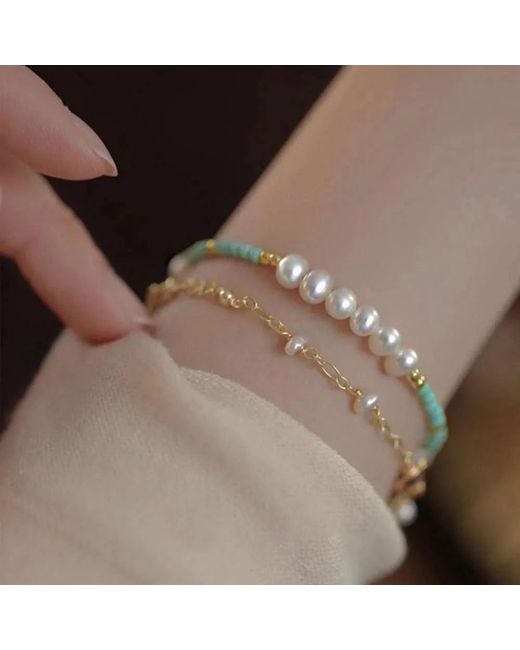 Angel Barocco Metallic Freshwater Pearl Bracelet