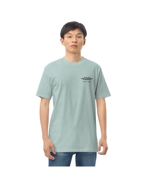 Anchor and Crew Green Ice Balance Le Dance Disco! Heavy Cotton Embroidered T-Shirt for men