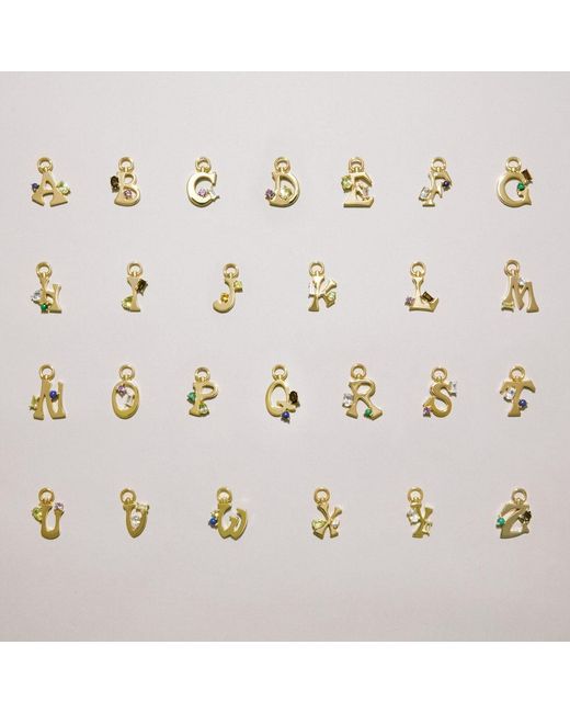 Onia Metallic Amare Letter Charm
