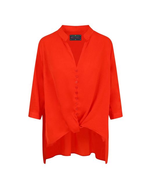 Beatrice von Tresckow Red Fritzi Oversized Shirt