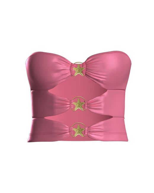 Blackbough Swim Pink Dosia Cut-Out Tube Top Beso