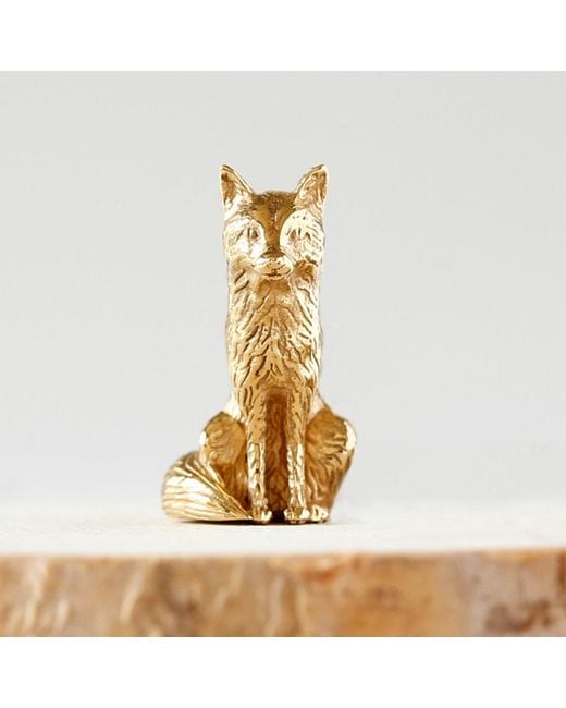 Lee Renee Metallic Fox Lapel Pin – Sitting for men