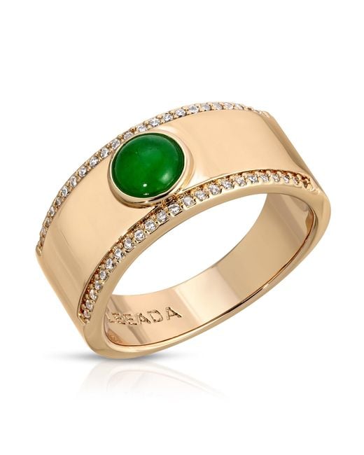 Leeada Jewelry Metallic Fortuna Cigar Ring