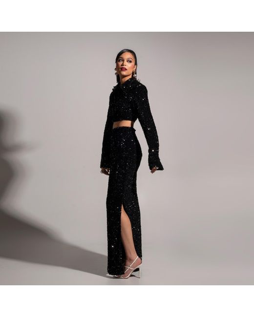 Ofuure Black Laura Sequin Set