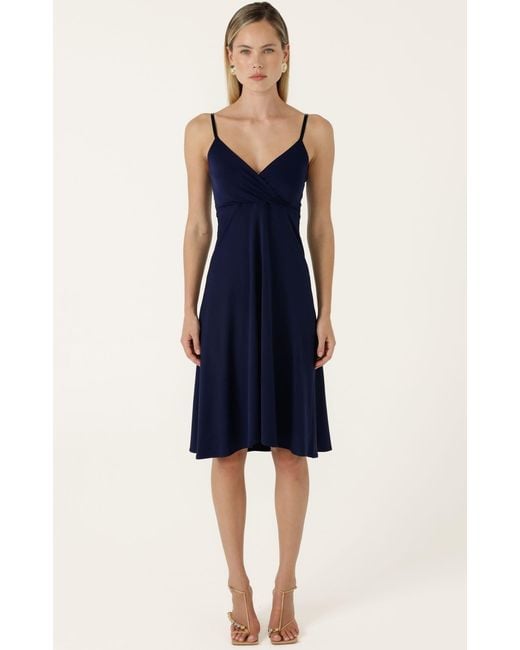 SACHA DRAKE Gray Cloudland Wrap Dress