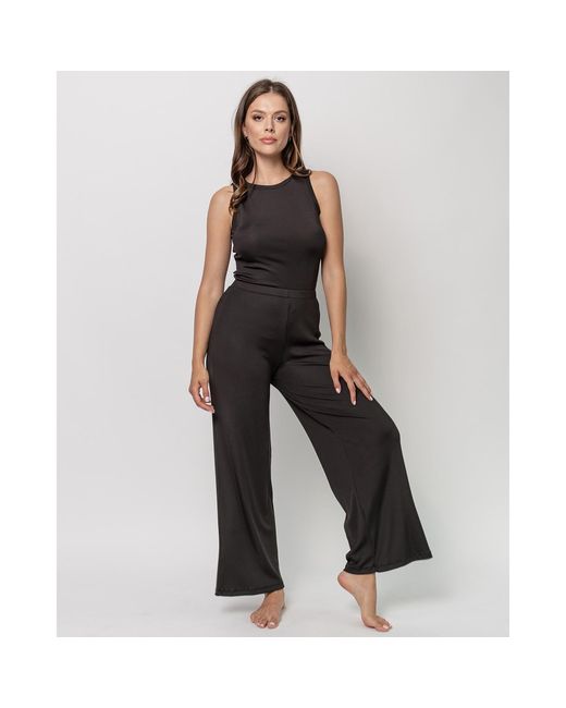 Oh!Zuza Blue Wide-Leg Ribbed Trousers –