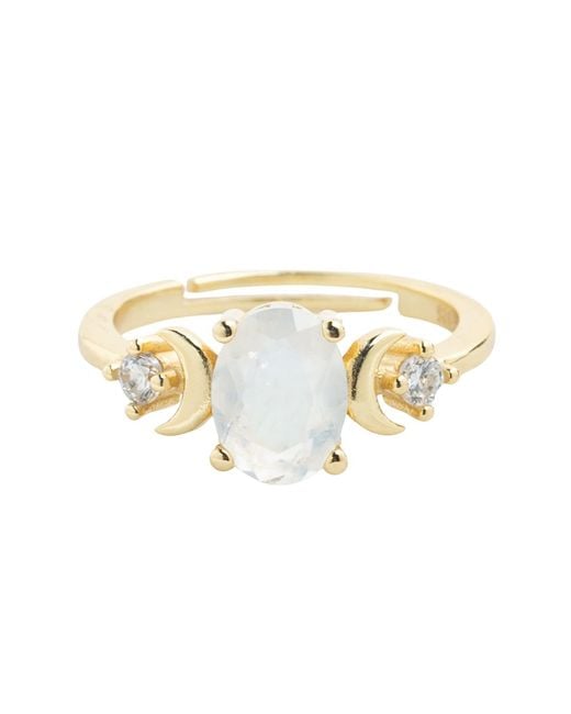 Starfish Project Metallic Starlight Moonstone Ring