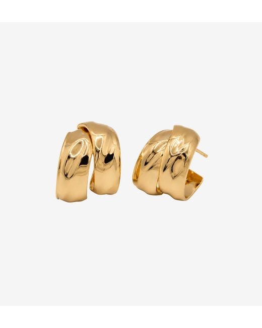 Uchi and Soto Metallic Kin Molten Hoop Earrings