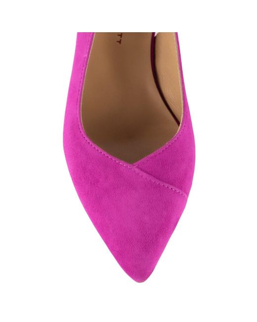 Keith Scarrott Shoes Purple Tanita Suede Slingback