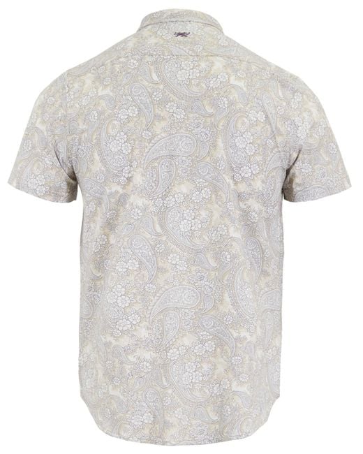 Lords of Harlech White Neutrals Todd Paisley Romance Knit Shirt for men