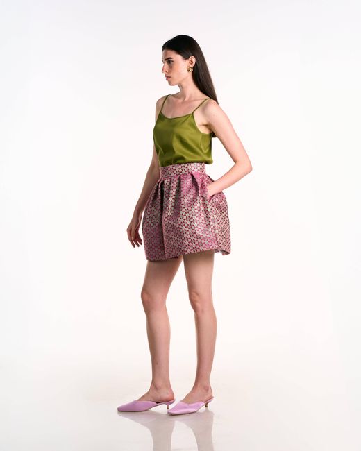 Mood Swings Red Pop-Art Skirt