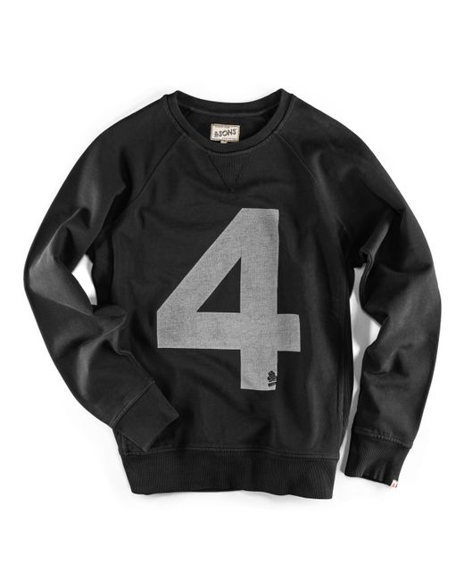 &SONS Trading Co Black Lucky Four Sweatshirt for men
