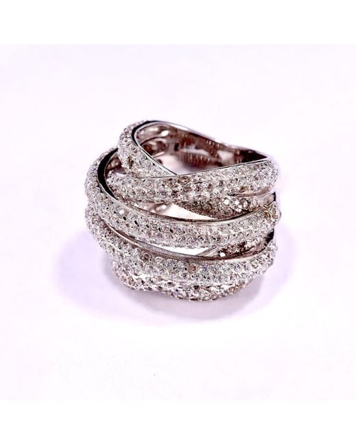 Mineralgems•Studio Metallic Crossed Circle Ring