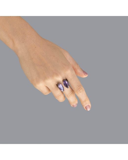 German Kabirski Purple Roones Amethyst Ring