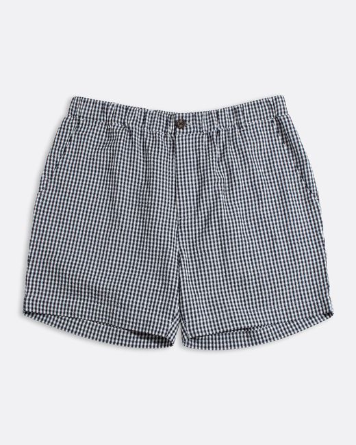 Far Afield Blue Gingham Dekk Short for men