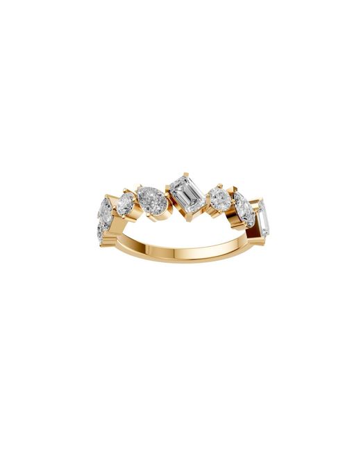 Aya Fine Jewelry Metallic Mixed Shape Lab Diamond Stacking Ring