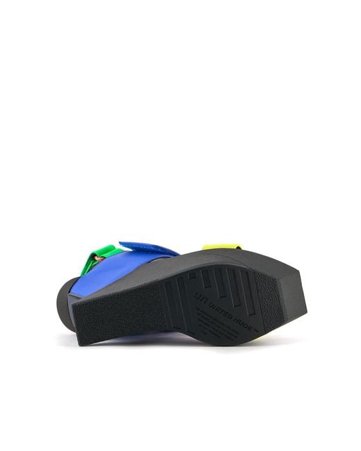United Nude Green Delta Wedge Sandal