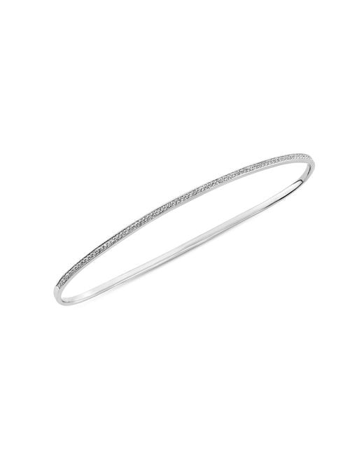 SALLY SKOUFIS Metallic Naked Palm Cuff With Made Cz Diamond Stimulant