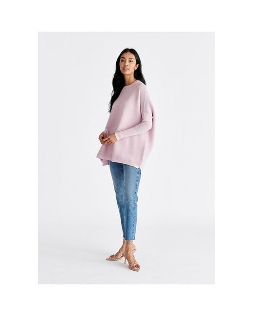 Paisie Pink Ribbed Jumper