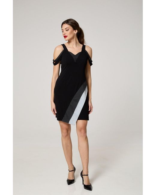 K-Win London Black Off-Shoulder Dress