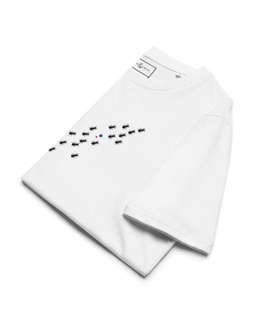Anchor and Crew White Ants Where's William Going? Organic Cotton T-Shirt
