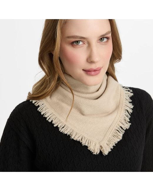 Mohair&Angora Natural Wool Foulard Caria