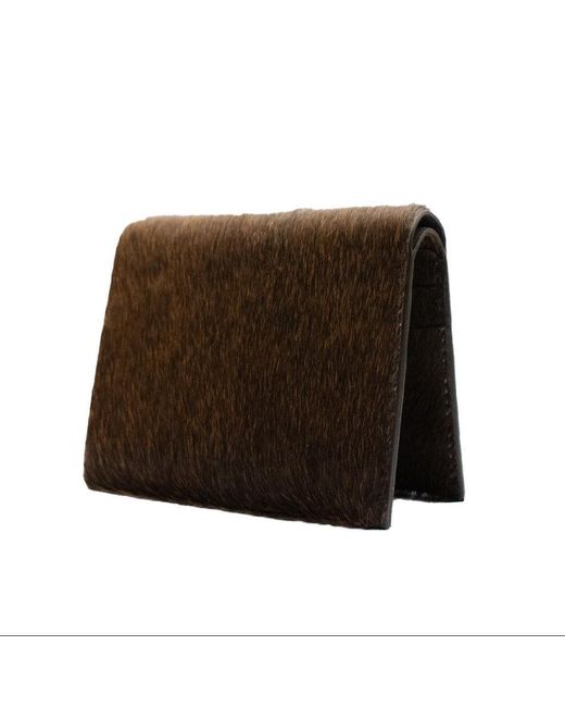 godi. Brown Handmade Cow Hair-On-Hide Bifold Wallet – Minimal Leather Wallet for men
