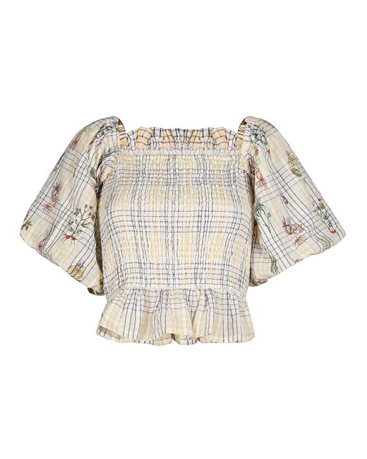Em & Shi Natural Healing Herbs Smocking Top