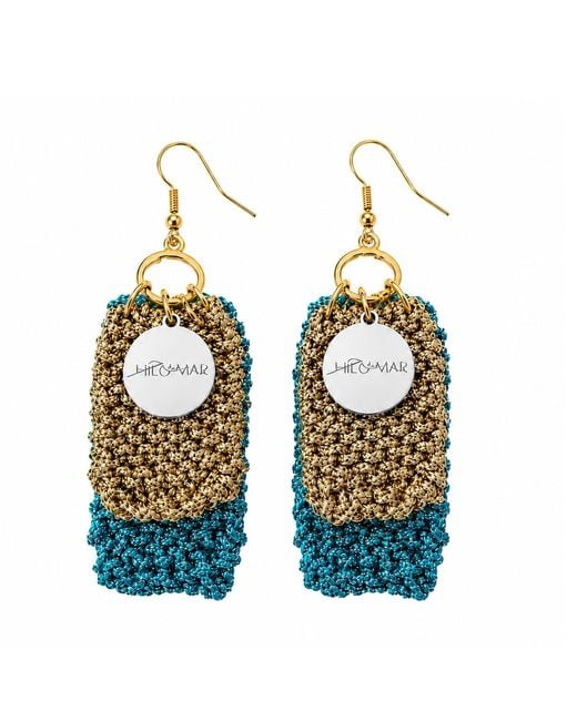 Hilo De Mar Blue Handmade Earrings