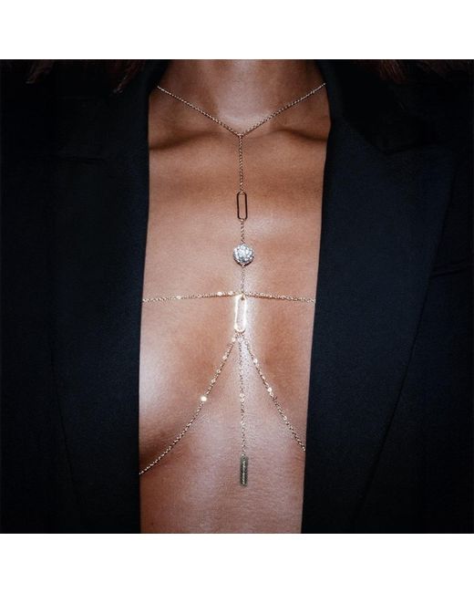 Studio Baloge Metallic Zaria Body Chain