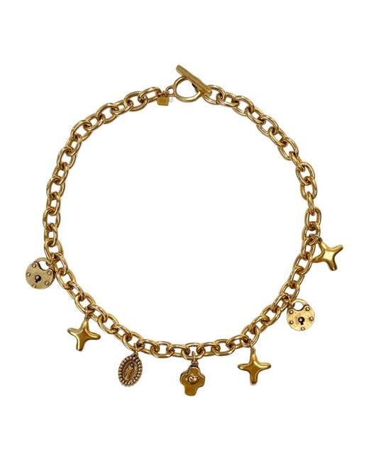 Sccollection Metallic Lucky Charm Necklace
