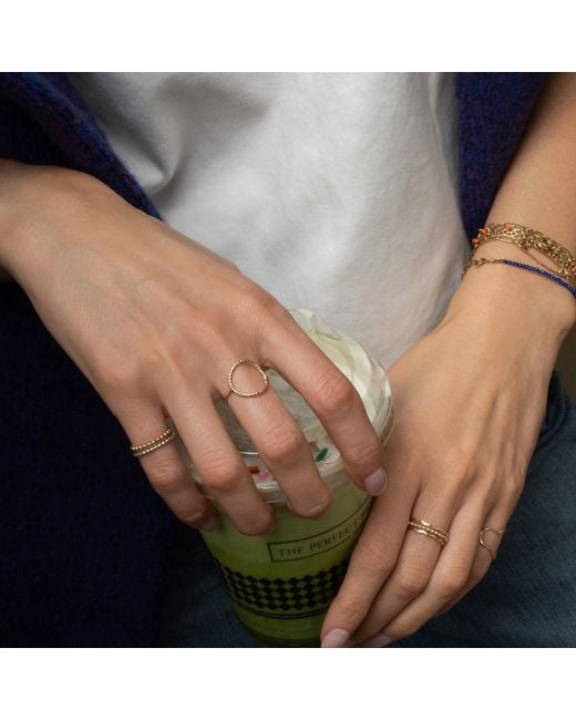 Kate Koel Metallic Karma Circle Ring