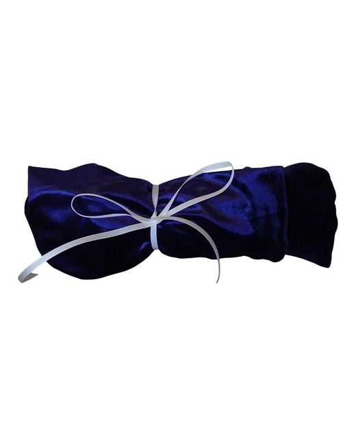 Romer Millinery Blue Twisturban Turban Cobalt Velvet